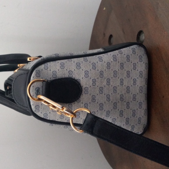 Authentic Vintage Gucci GG Monogram Micro Guccissima Boston Doctor Shoulder Bag - Picture 5 of 11